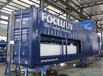 Containerized direct block ice machine FIB-180DC