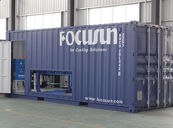 Containerized direct block ice machine FIB-30DC