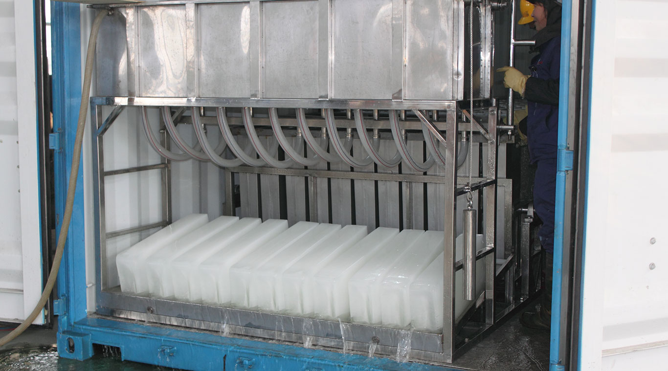 Focusun 1T containerized brine block ice machine