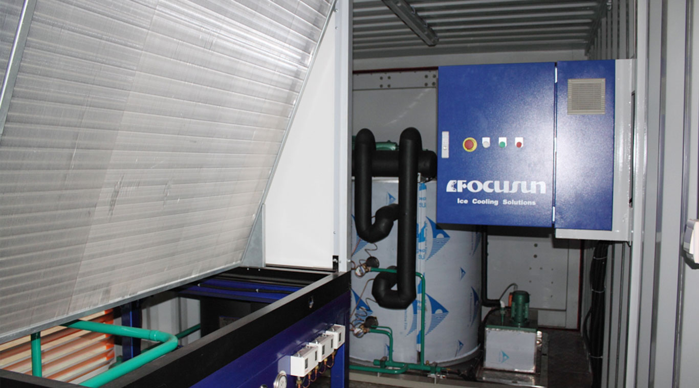 Focusun 12T containerized flake ice machine
