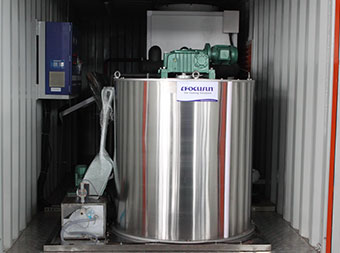 Containerized flake ice machine FIF-120WC
