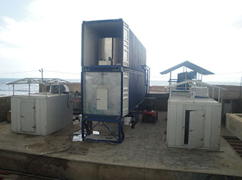 Containerized flake ice machine FIF-400WC