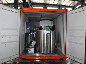 Containerized flake ice machine FIF-50WC