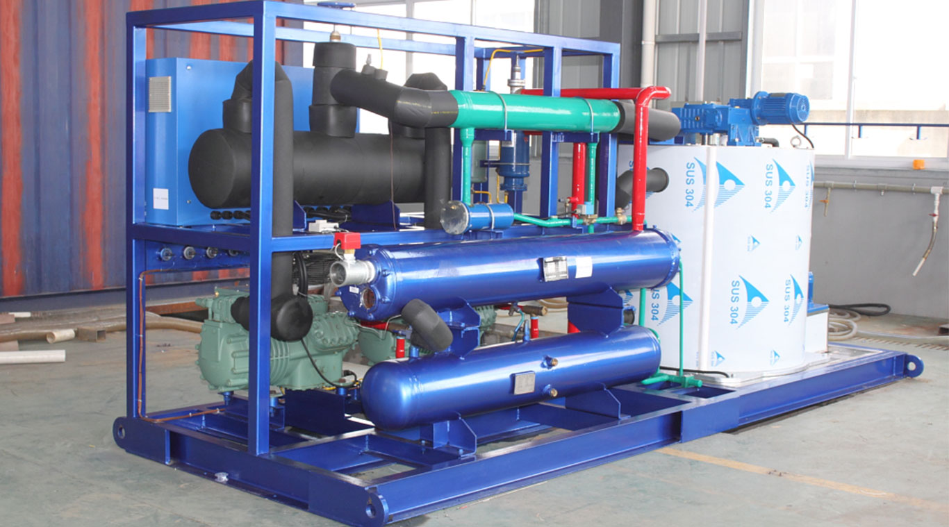 Focusun land seawater 15T per day flake ice making machine